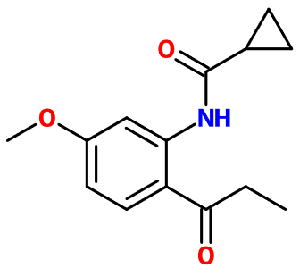 MC085207 N-(5-Methoxy-2-propanoylphenyl)cyclopropanecarboxamide (image for) MC085207 N-(5-Methoxy-2-propanoylphenyl)cyclopropanecarboxamide